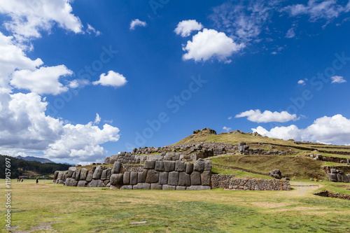 Inca site of Saqsaywaman in Peru