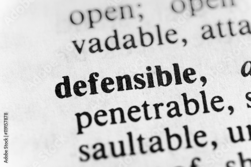 Tableau sur toile Defensible