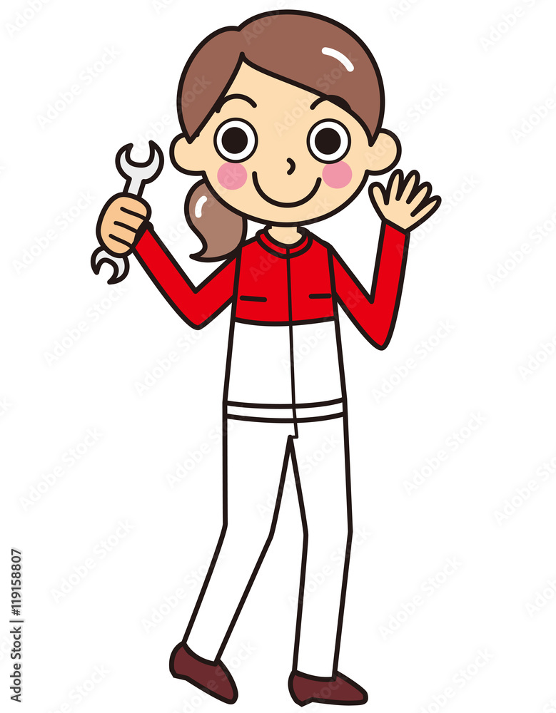 Obraz premium 整備士 女性