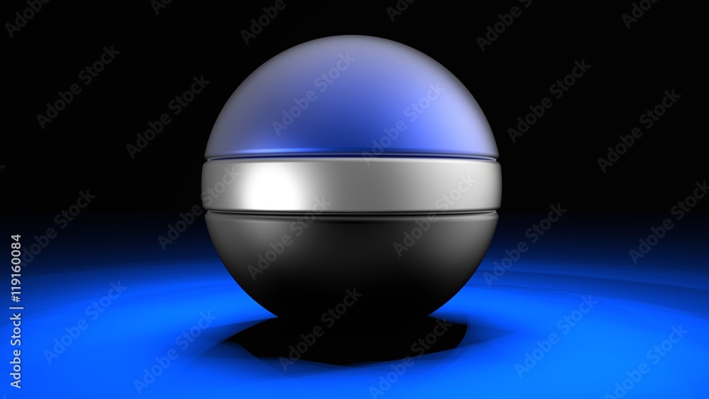Ball icon for play in game. 3D illustration. 3D CG. Ball icon for play in game. 3D illustration. 3D CG.
