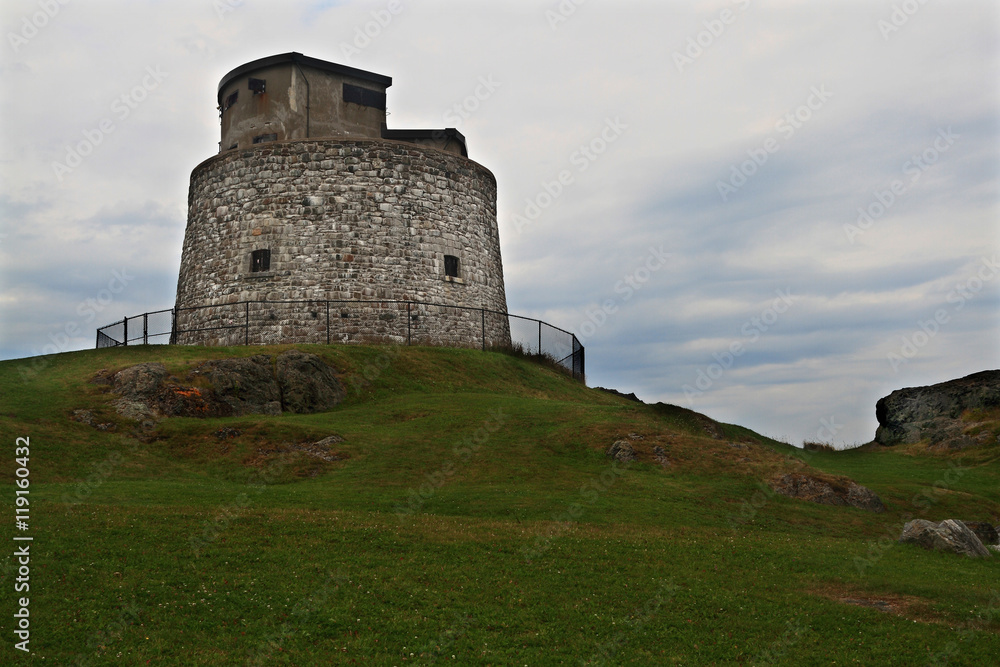 Carleton Martello Tower in Cloudy Day