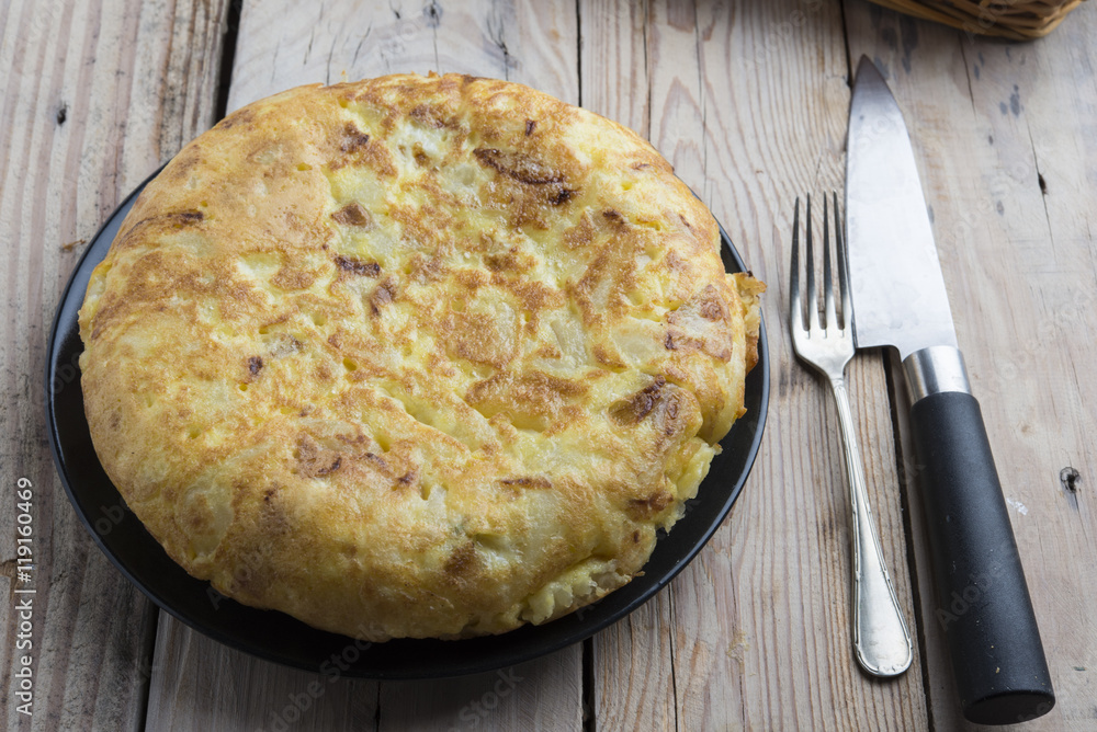 Omelet of potato (typical spanish) Omelet of potato (typical spanish)