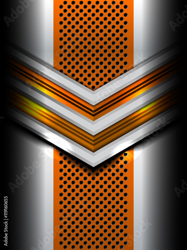 abstract metal background design, Vector Illustration