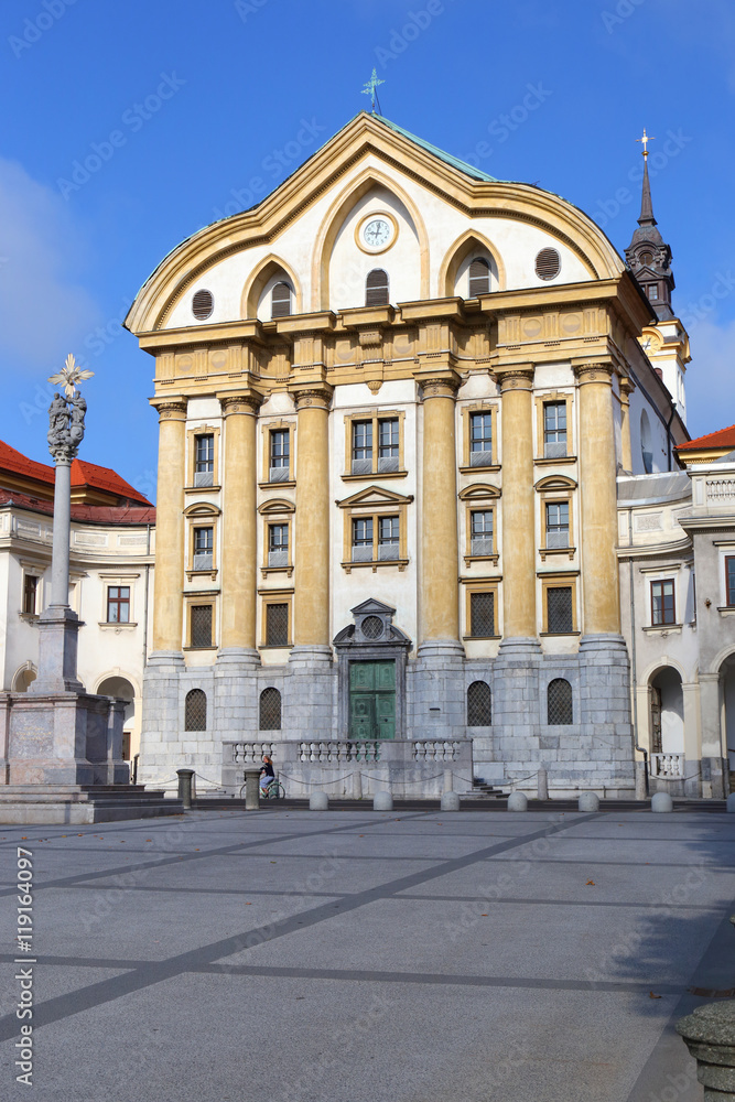 Ljubljana (Uršulinska cerkev svete Trojice; Ursuline Church of the Holy Trinity) - August 2016