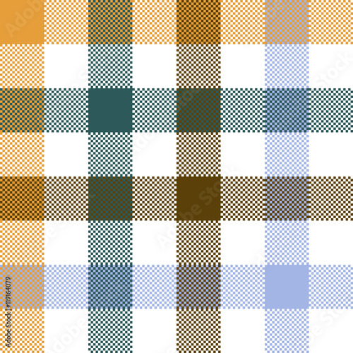 Colored check plaid seamless fabric texture
