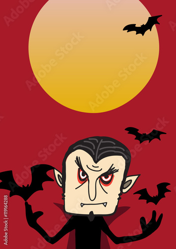 Dracula poster for Halloween party