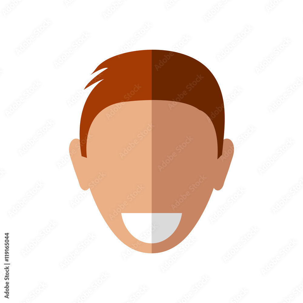 man male head smile avatar person icon. Isolated and flat illustration. Vector graphic man male head smile avatar person icon. Isolated and flat illustration. Vector graphic