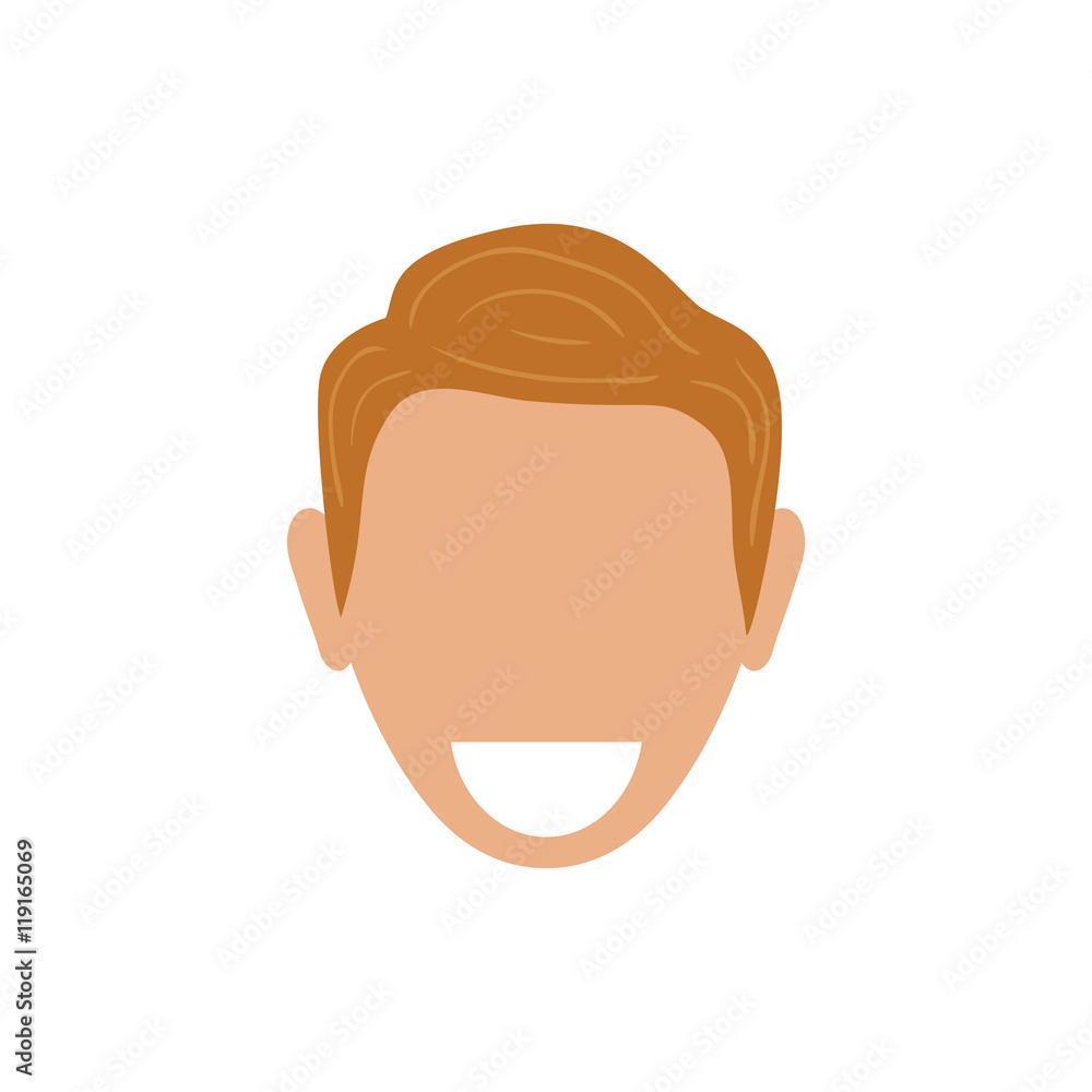 man male head smile avatar person icon. Isolated and flat illustration. Vector graphic man male head smile avatar person icon. Isolated and flat illustration. Vector graphic