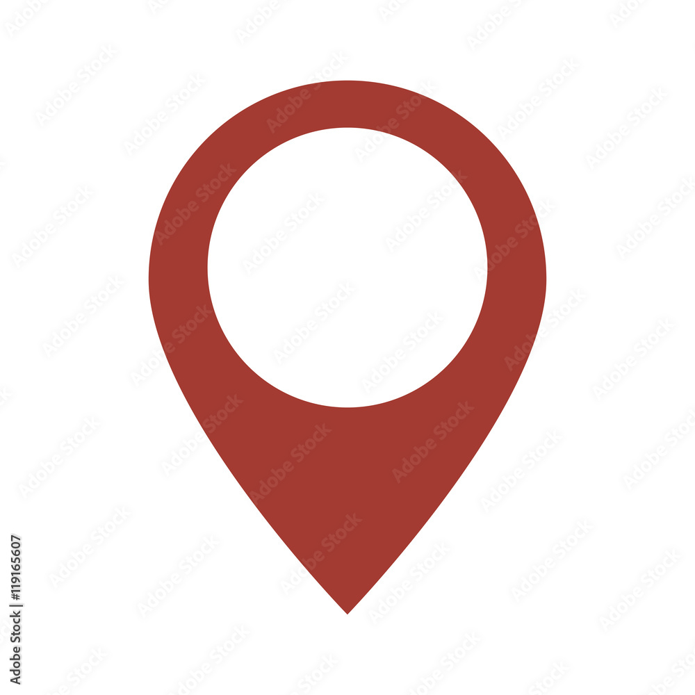 gps button location map icon. Flat and isolated design. Vector illustration gps button location map icon. Flat and isolated design. Vector illustration