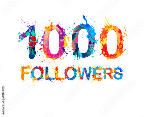 1000 (one thousand) followers photo