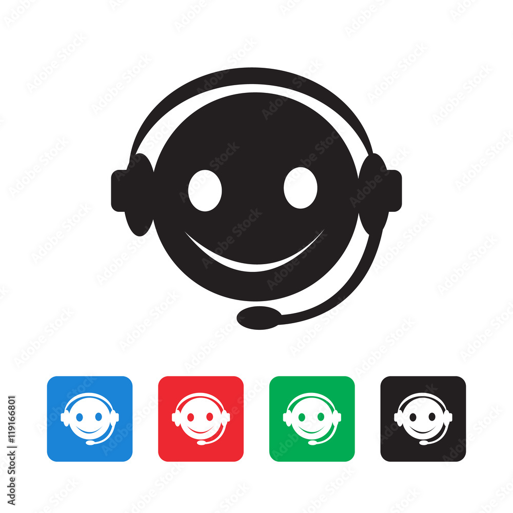 Naklejka premium call center icon