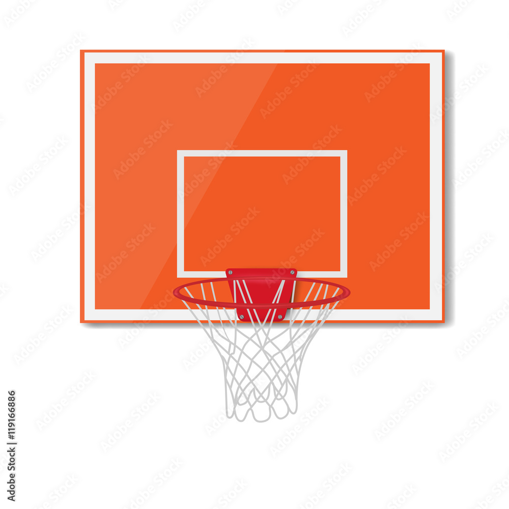basketball backboard, vector illustration