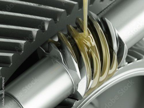 Εκτύπωση καμβά Oiling Gears Close-up