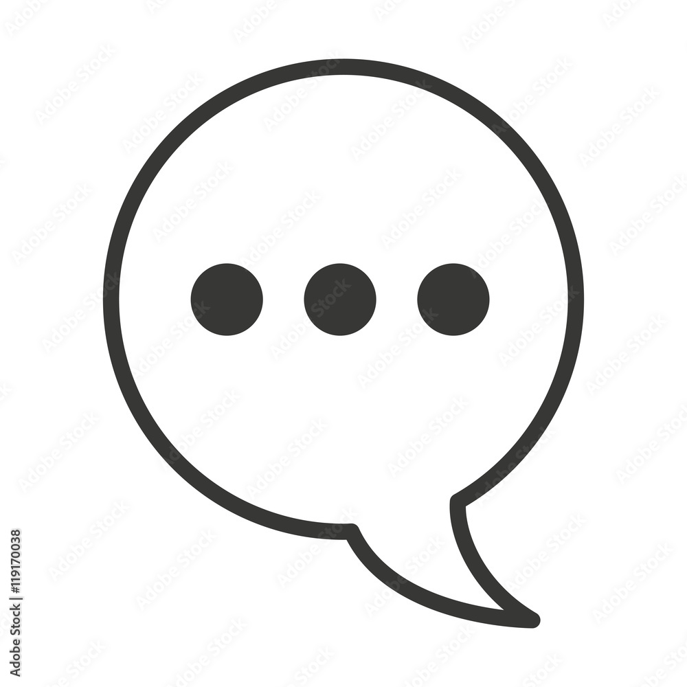 speech bubble social media isolated icon speech bubble social media isolated icon