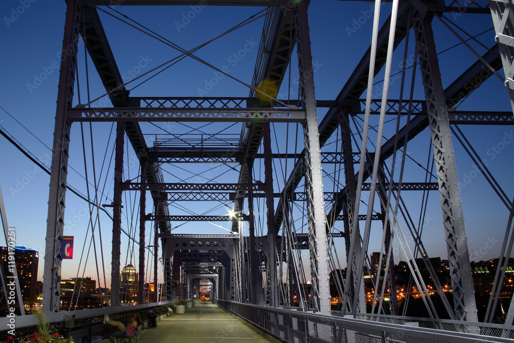 Naklejka premium Pedestrian Bridge