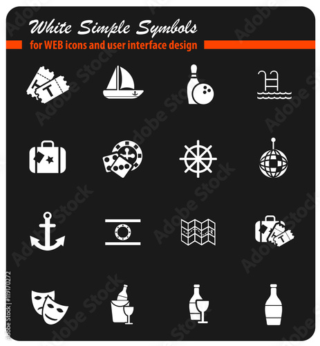 cruise icon set
