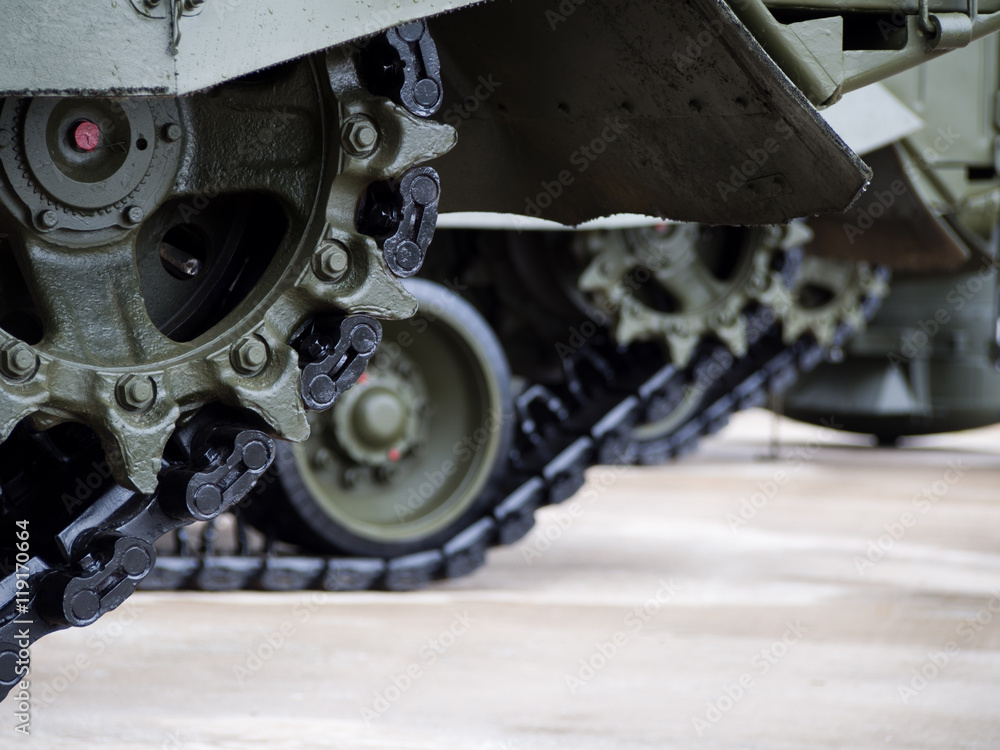 Fototapeta premium Tank tracks