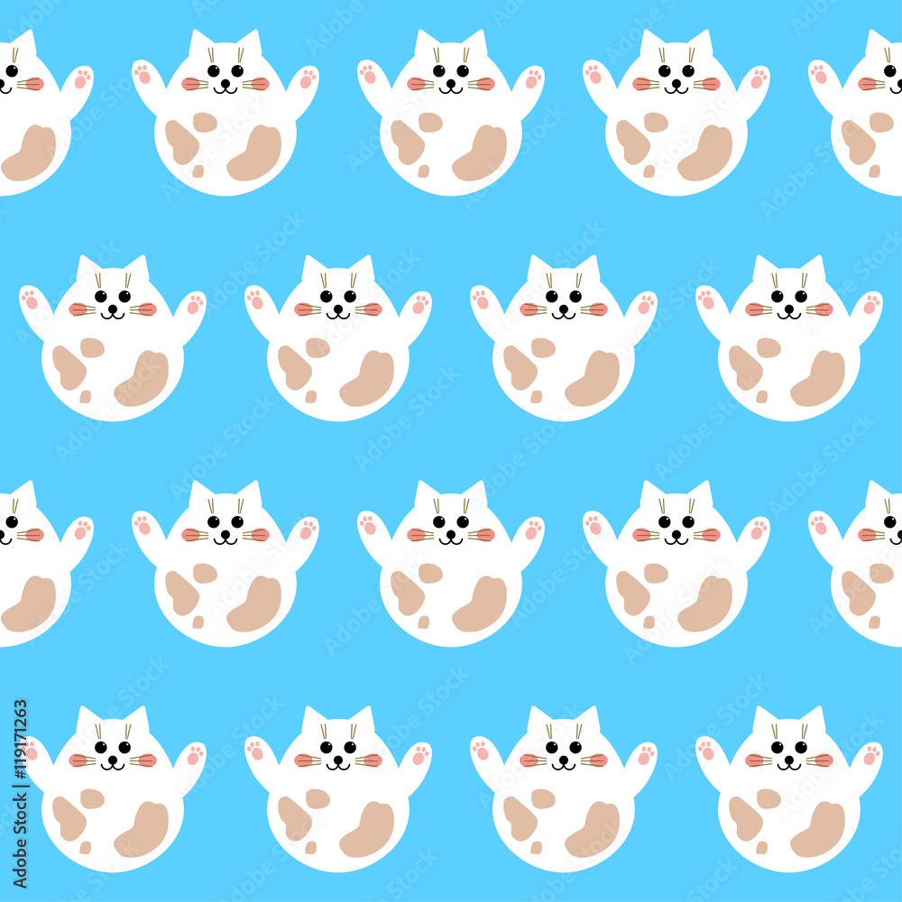 Cat seamless pattern background. Cat seamless pattern background.