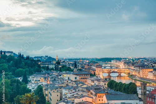 Florence s as seen from Piazzale Michelangelo  Italy