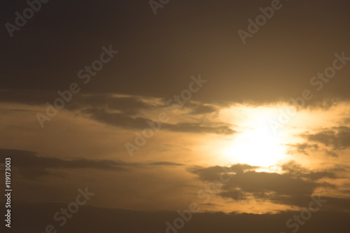 Fototapeta Naklejka Na Ścianę i Meble -  storm clouds at sunset as background