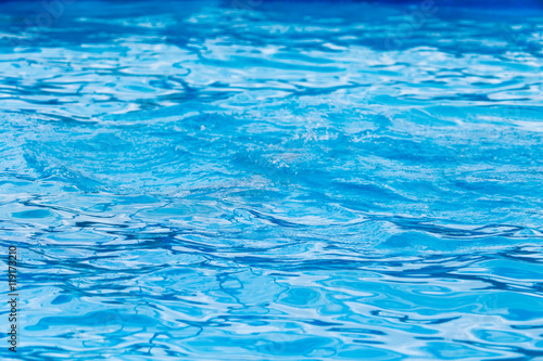 expanse of blue water in the pool as a background