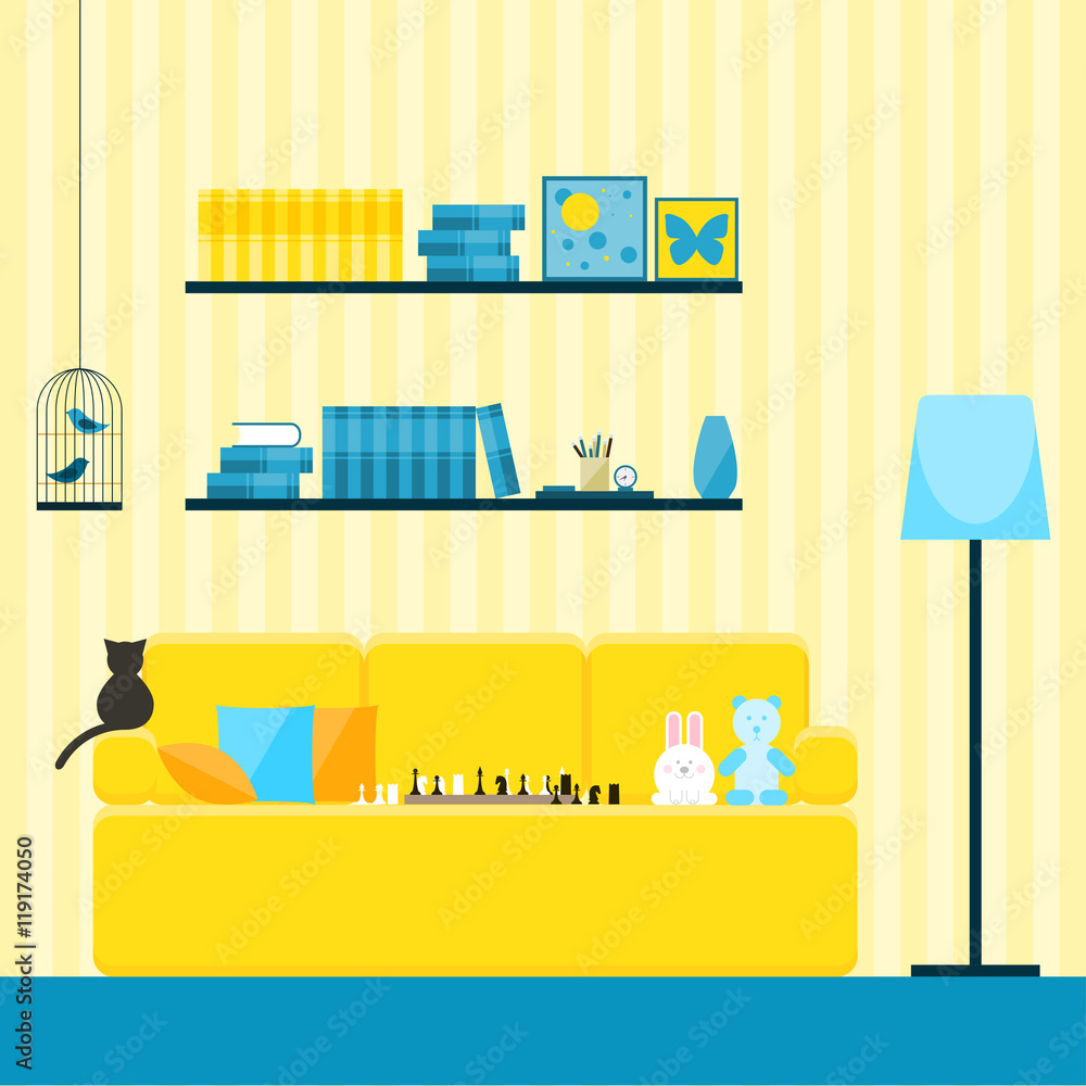 Childish room interior Childish room interior