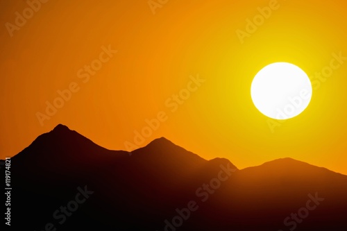 Saguaro National Park sunset