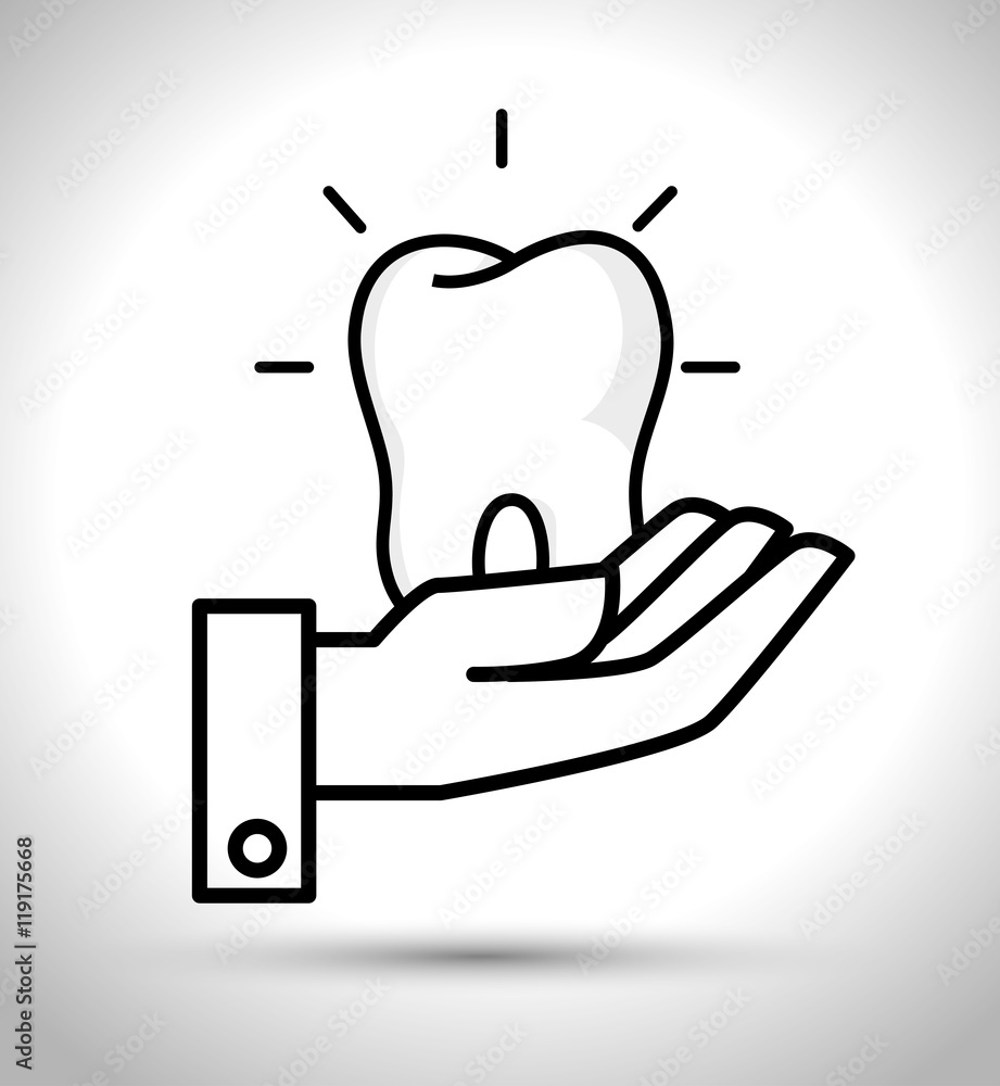 tooth human seal icon vector illustration graphic tooth human seal icon vector illustration graphic