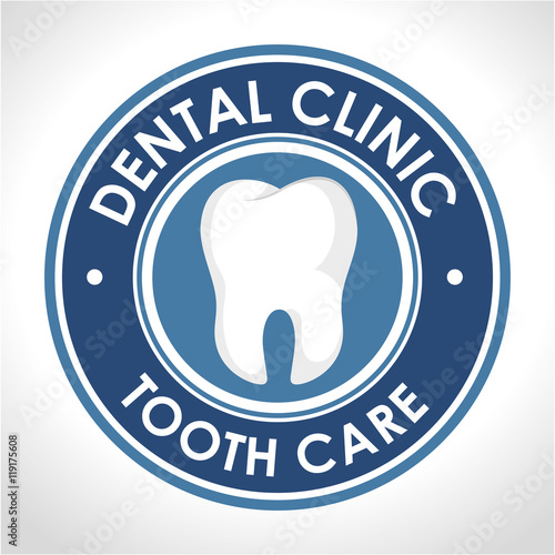 dental clinic seal icon vector illustration graphic