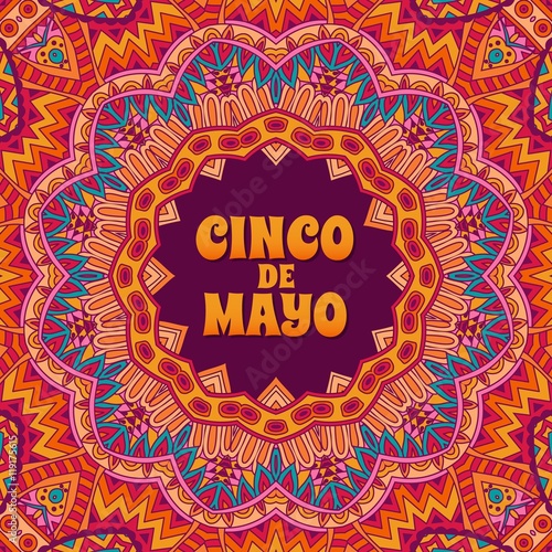 Cinco de mayo banner ornamental