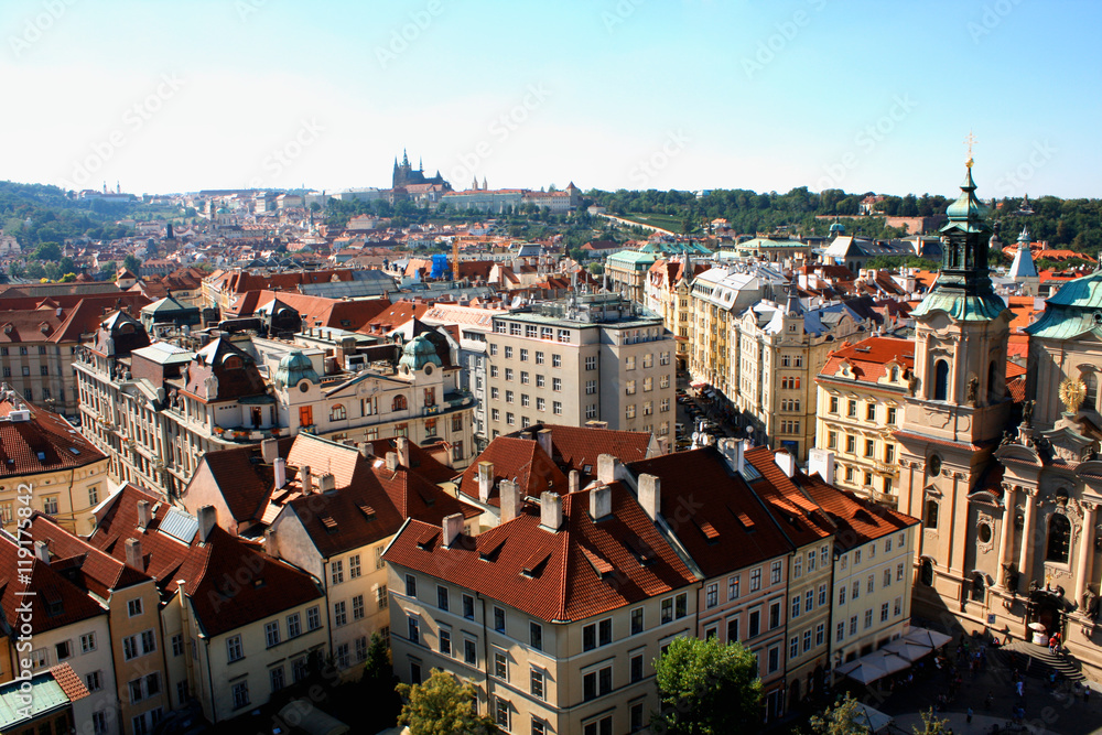 Cityscape of Prague, Czech
