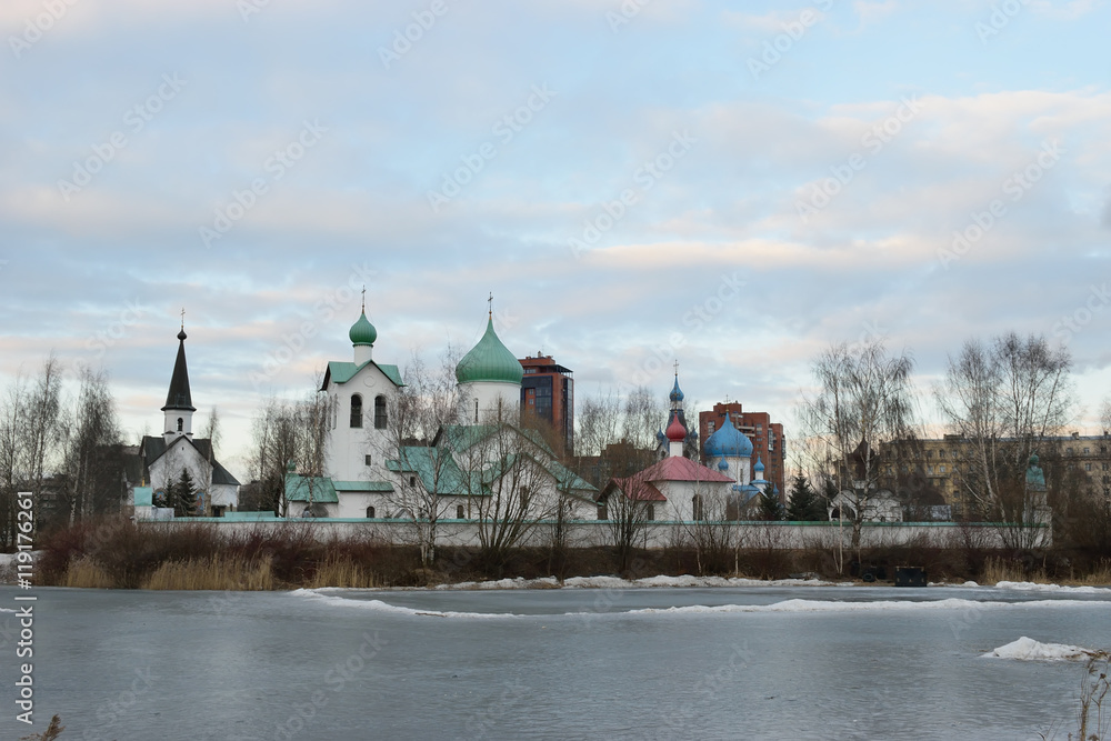 Three Orthodox churches on the island