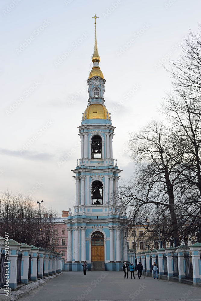 The bell tower of St. Nicholas Naval Cathedral The bell tower of St. Nicholas Naval Cathedral