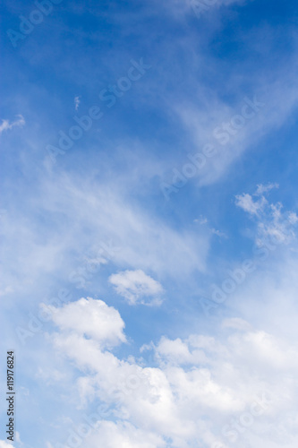 clouds in the blue sky