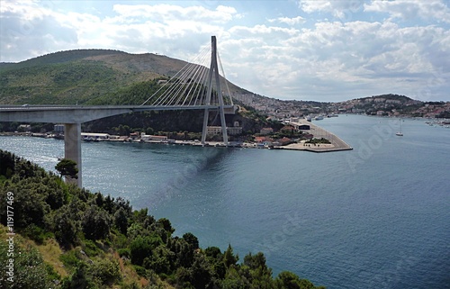 Bridge and city of Dubrovnik, Croatia, Europe