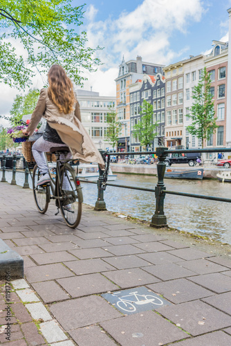 Bicycle in Amsterdam, Netherlands.