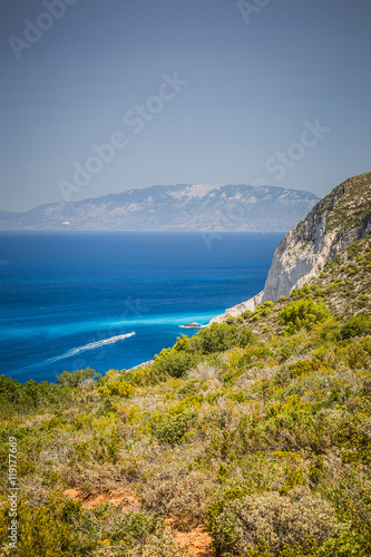 Amazing Navagio beach  shipwreck beach  on Zakynthos. Ionian island in Greece