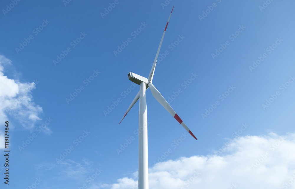 Windpark Anlage in Schleswig-Holstein, Deutschland 