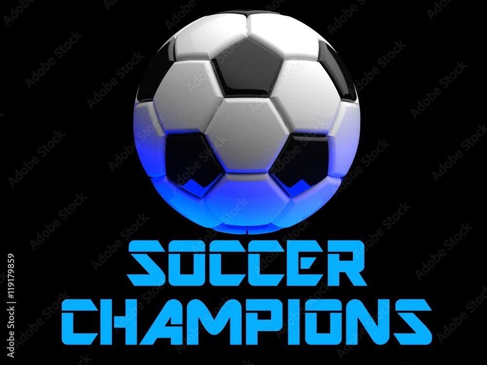 Soccer ball. 3D illustration. 3D CG. High resolution. Soccer ball. 3D illustration. 3D CG. High resolution.