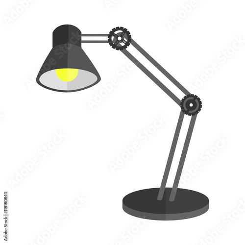 black desk lamp