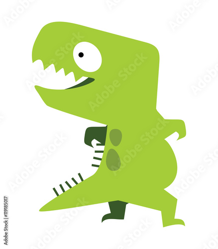 Wallpaper Mural cute dinosaur vector flat design Torontodigital.ca