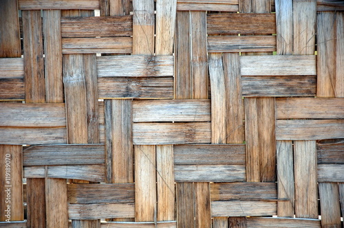 Bamboo weave background close up 