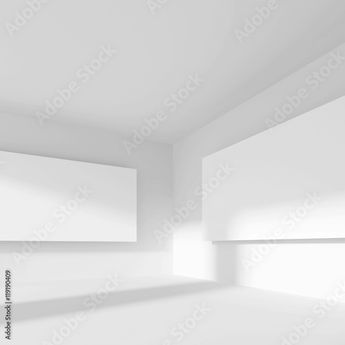3d Abstract Gallery Interior