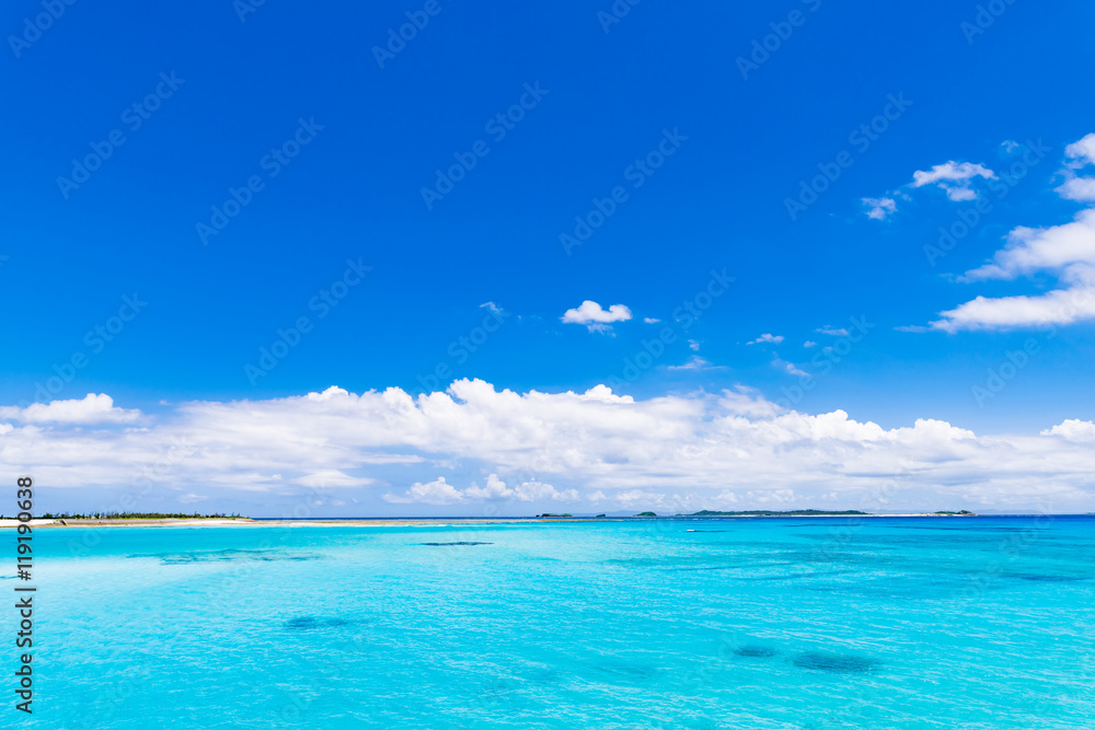 Sea, sky, seascape. Okinawa, Japan, Asia.
