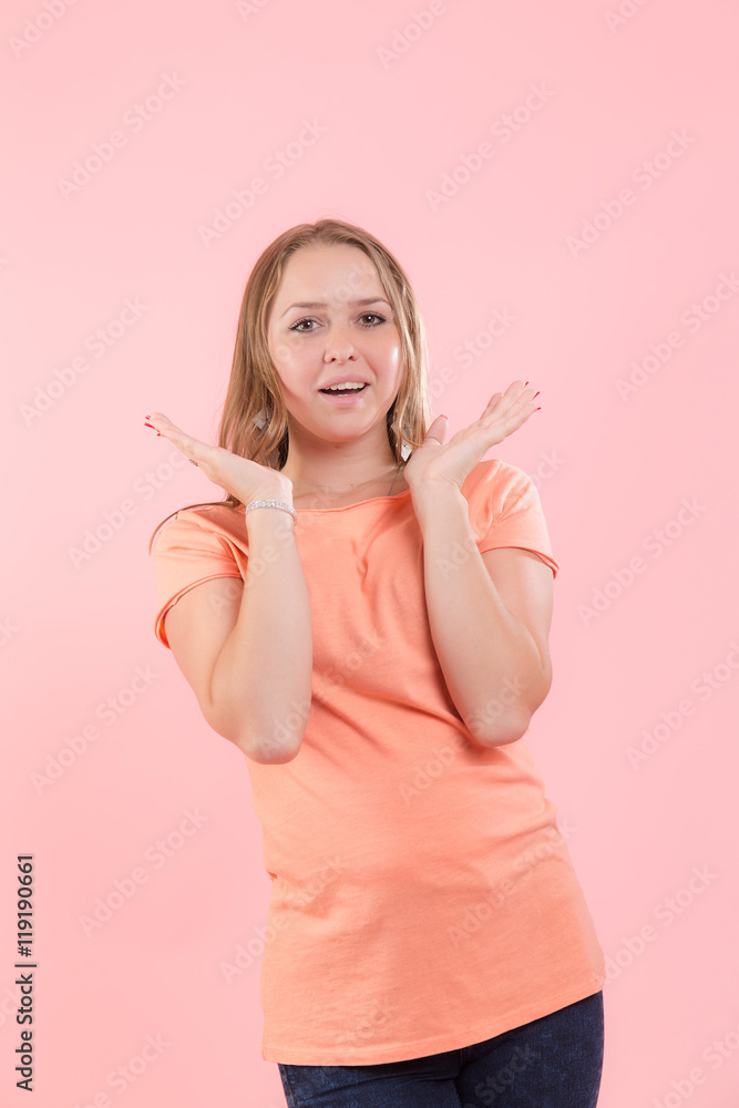 Portrait of a cheerful girl Portrait of a cheerful girl