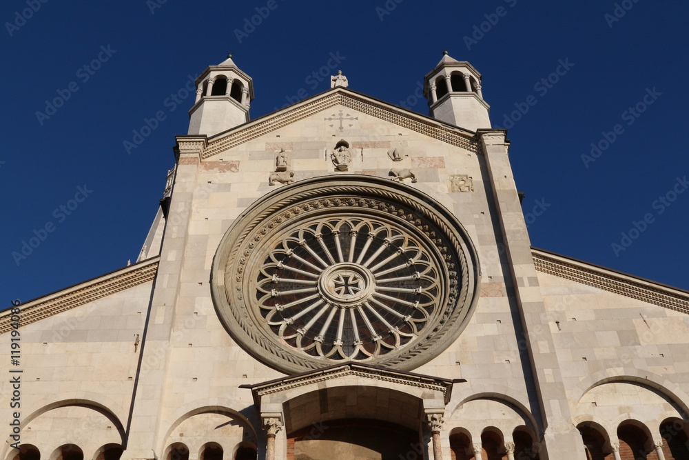 Cathedral, front, world heritage, Modena, Italy