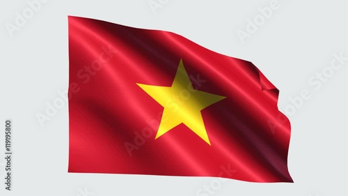 Vietnam flag with transparent background