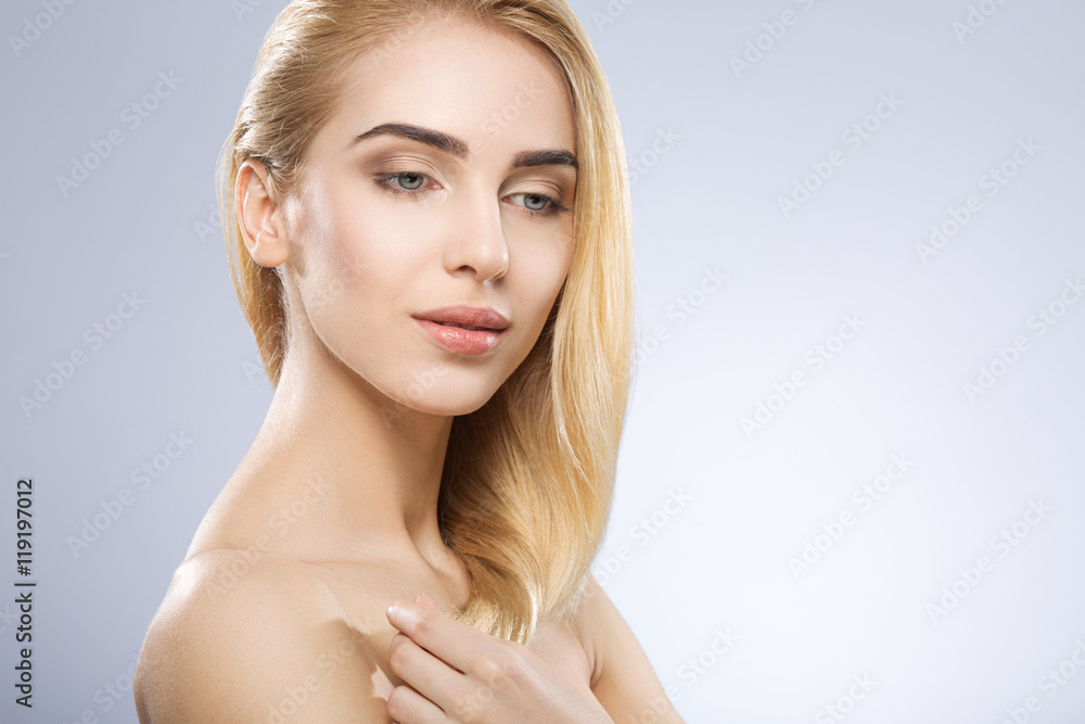 Naklejka premium Make up model portrait