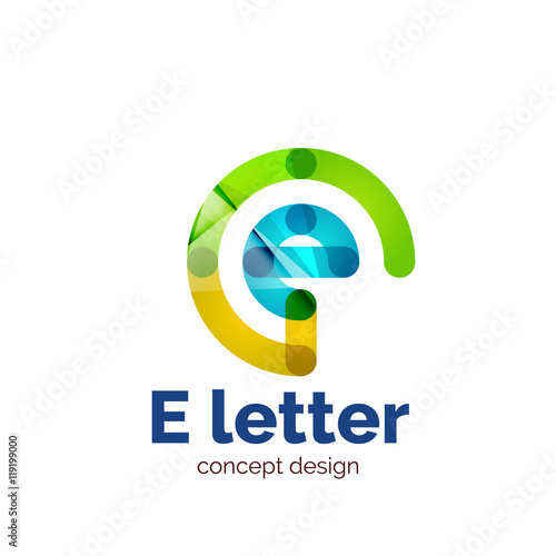 Vector modern minimalistic letter concept logo