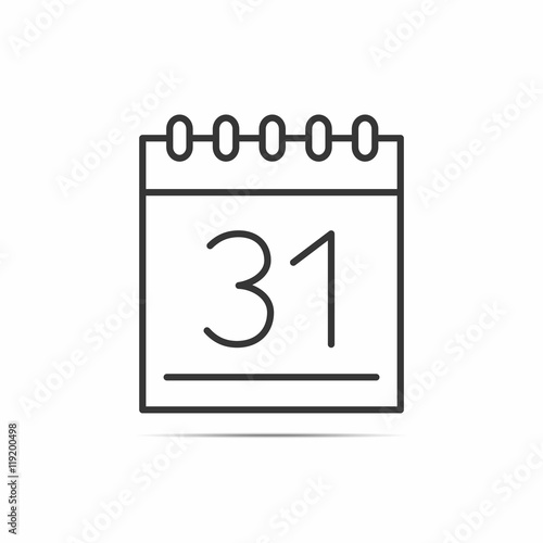 Calendar Line Icon © Aleksandr Bryliaev